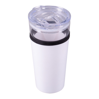 Kubek dwuścienny ze stali nierdzewnej, 400 ml - R08431
