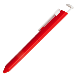 Plastikowy długopis z oparciem na telefon komórkowy - R73416