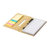 Notatnik / wieczny organizer tygodniowy z kartonu z recyklingu z karteczkami samoprzylepnymi  - AP721682