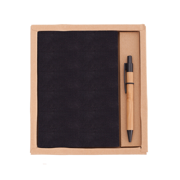 Notes w lnianej okładce z długopisem - R64238.79