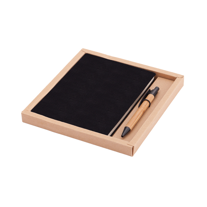 Notes w lnianej okładce z długopisem - R64238.79
