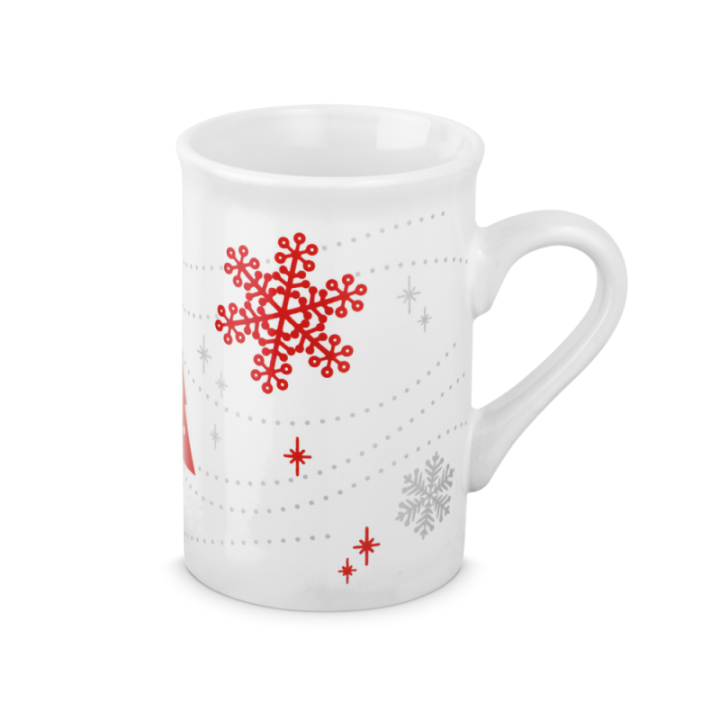 Kubek ceramiczny z motywem płatka śniegu, 350 ml - ST 93986