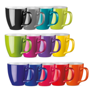 Porcelanowy kubek z hydroglazurą, pojemność 450 ml - AS 94044