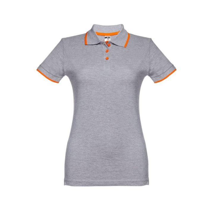 Damski slim fit polo t-shirt - ST 30138/30139