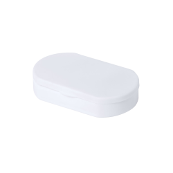 Antybakteryjne, plastikowe pudełko na tabletki z 3 przegródkami - AP721838