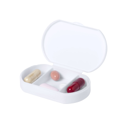 Antybakteryjne, plastikowe pudełko na tabletki z 3 przegródkami - AP721838