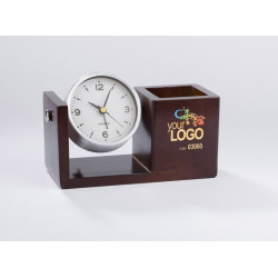 Przybornik na biurko z zegarem - AS 03060