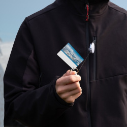 Ski pass z karabińczykiem - R08002