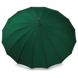 Poliestrowy parasol manualny, drewniana rączka - ST 31120