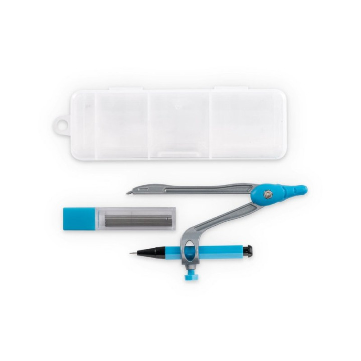 Szkolny zestaw do geometrii w etui z PP - ST 93575