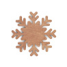 Zestaw 4 podkładek ze sklejki w kształcie płatków śniegu - ST 93278