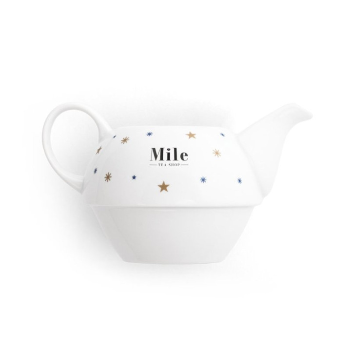 Porcelanowy zestaw do herbaty ze świątecznym nadrukiem - ST 94954