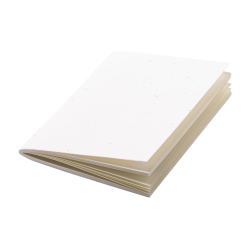 Notes A6 z okładką z papieru nasiennego, z 40 kartkami w linie z recyklingu - AP722049