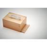 Prostokątne bambusowe pudełko na chusteczki - MO6291