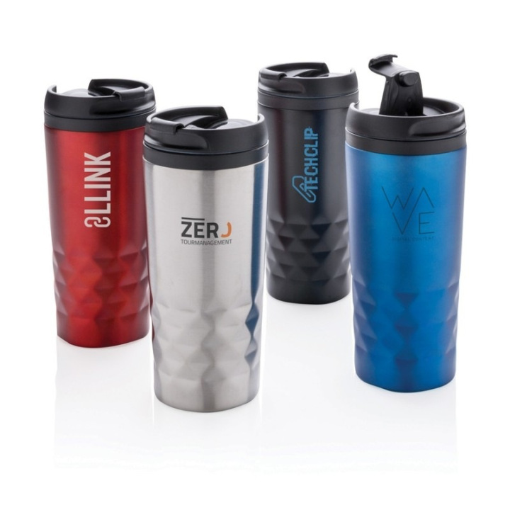 Geometryczny kubek podróżny 300 ml - P432.362