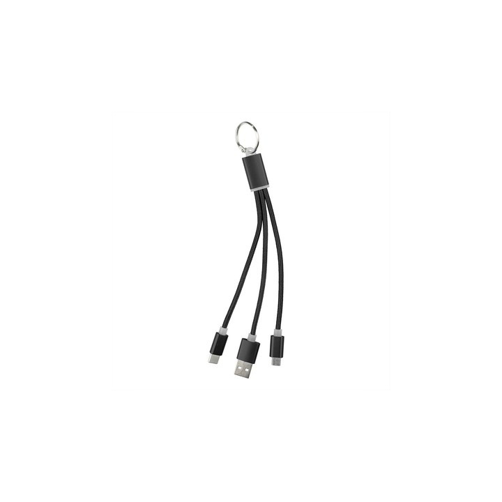 Brelok do kluczy, kabel do ładowania 3 w 1 - V0345