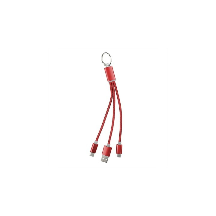 Brelok do kluczy, kabel do ładowania 3 w 1 - V0345