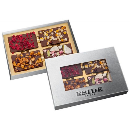 Zestaw czterech, belgijskich czekoladek z różnorodnymi posypkami - BAKALLINO 04.74