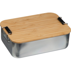 Lunchbox ze stali nierdzewnej z bambusową pokrywką - 4064571029781