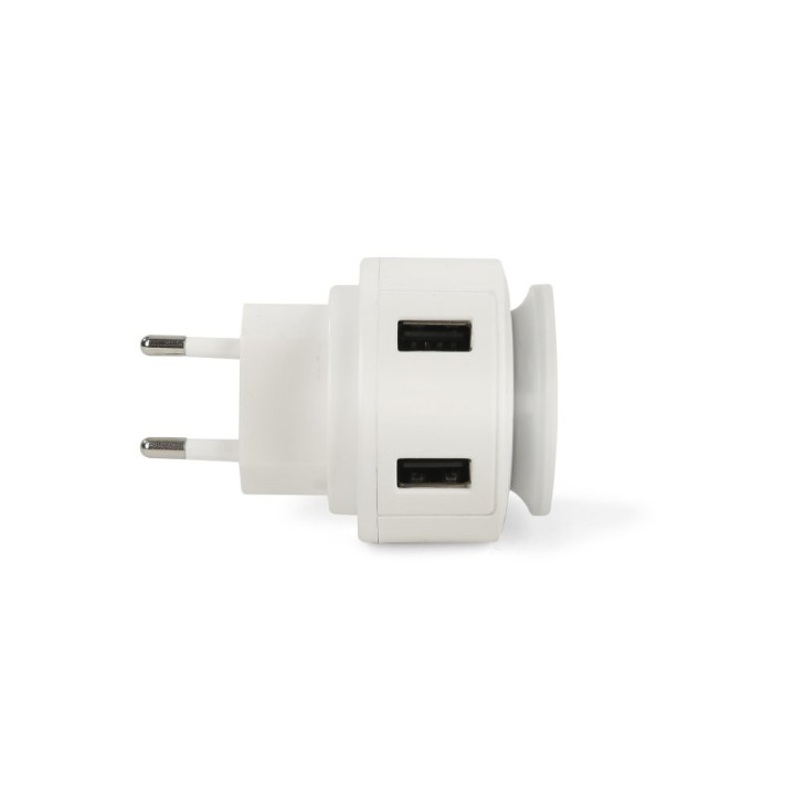 Ładowarka sieciowa USB z lampką nocną - 09135