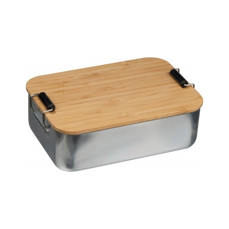 Lunchbox ze stali nierdzewnej z bambusową pokrywką - MA 8256207