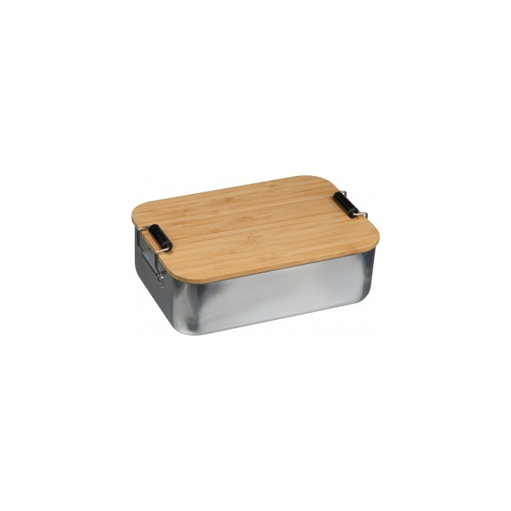 Lunchbox ze stali nierdzewnej z bambusową pokrywką - MA 8256207