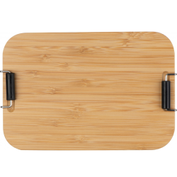 Lunchbox ze stali nierdzewnej z bambusową pokrywką - MA 8256207