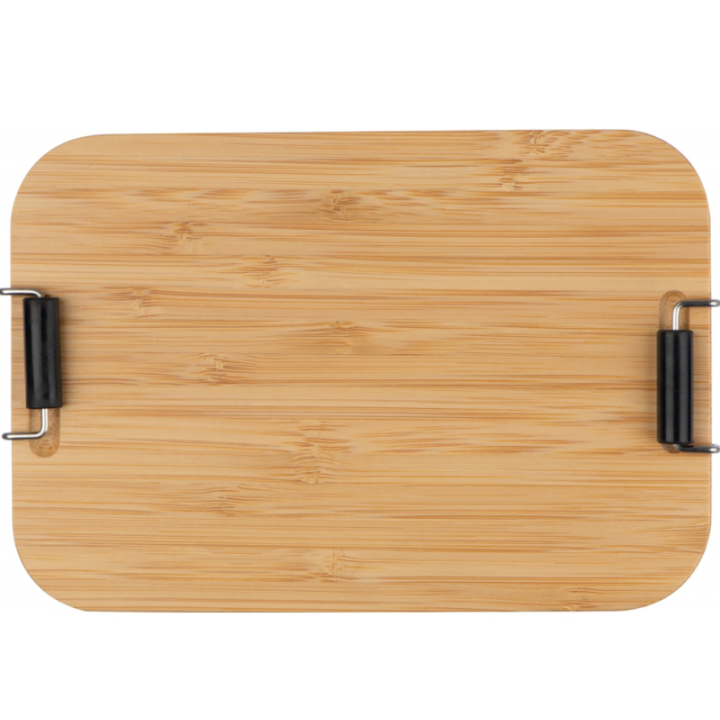 Lunchbox ze stali nierdzewnej z bambusową pokrywką - MA 8256207