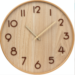 Zegar ścienny z drewna - 4259113