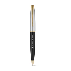 Metalowy długopis z pozłacanymi elementami - ST 91489