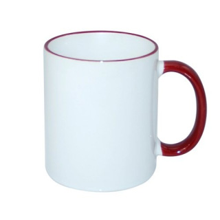 Kubek 330 ml ECO z kolorowym uszkiem - PS 004