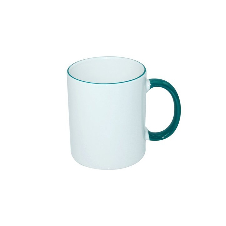 Kubek 330 ml ECO z kolorowym uszkiem - PS 004