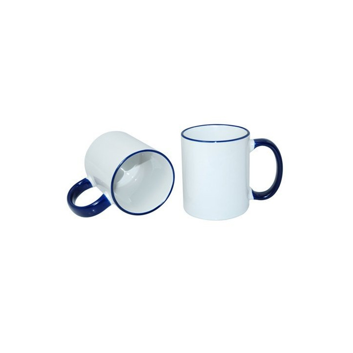 Kubek 330 ml ECO z kolorowym uszkiem - PS 004