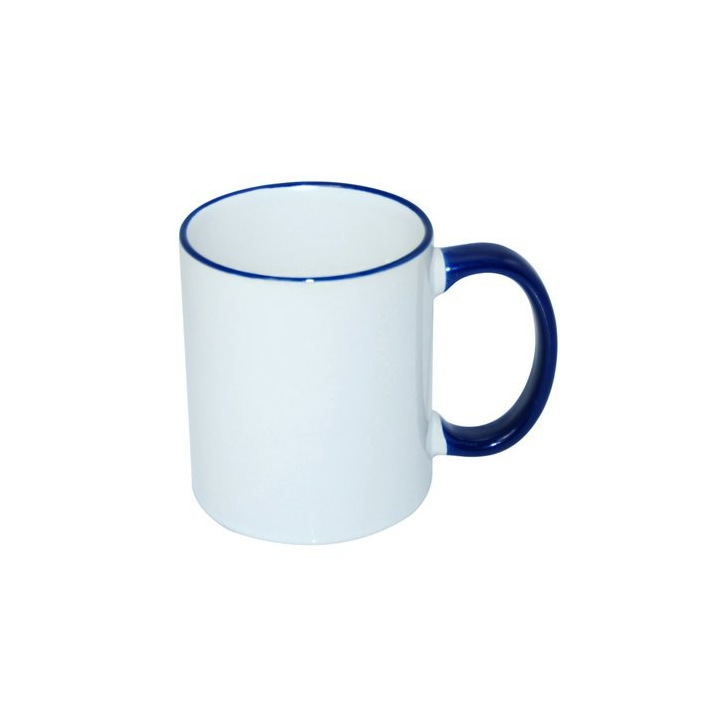 Kubek 330 ml ECO z kolorowym uszkiem - PS 004