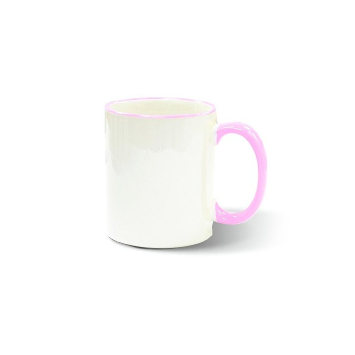 Kubek 330 ml ECO z kolorowym uszkiem - PS 004