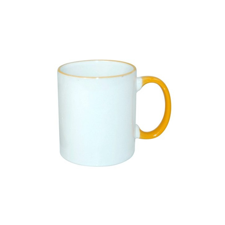 Kubek 330 ml ECO z kolorowym uszkiem - PS 004