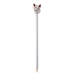 Zaostrzony ołówek z gumową zabawką z różnymi wzorami - ST 91904