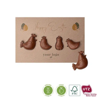 ŚWIĄTECZNA KARTKA Z KURKAMI - 0049