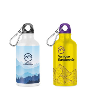 YC9805 - Pantone matched aluminium bottle with carabiner
