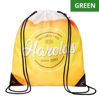 MB3101 - RPET Drawstring bag with PU corners