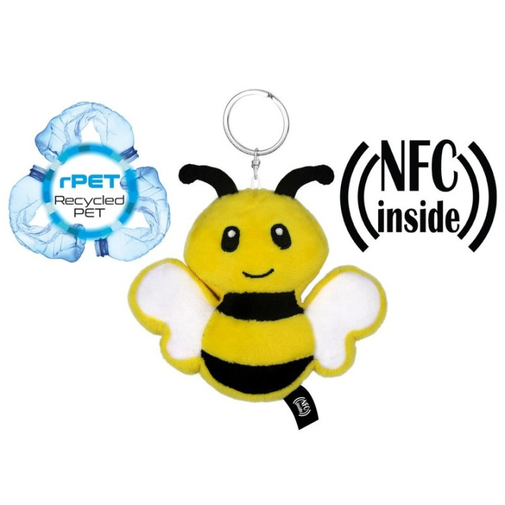 Pluszowa pszczoła RPET z chipem NFC - HE795