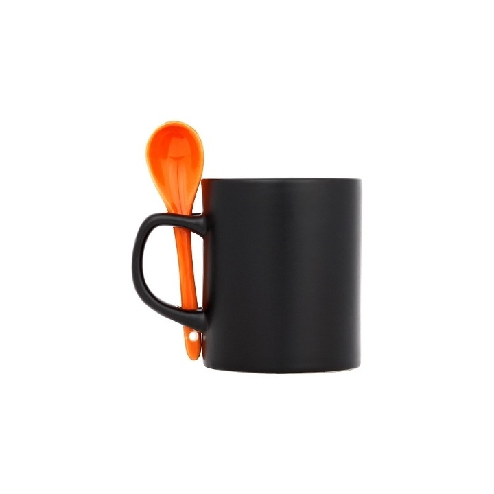 Kubek ceramiczny z łyżeczką - 8740410