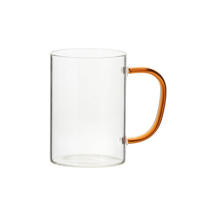 Szklanka 360 ml z kolorowym uszkiem do sublimacji