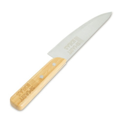 Nóż kuchenny z elementami z bambusa - R17160