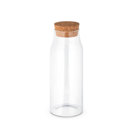 Butelka szklana z korkową pokrywką o pojemności 1L - ST 94236