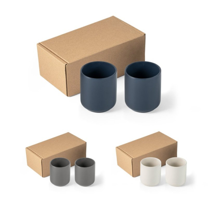 Zestaw dwóch ceramicznych kubków - ST 94253