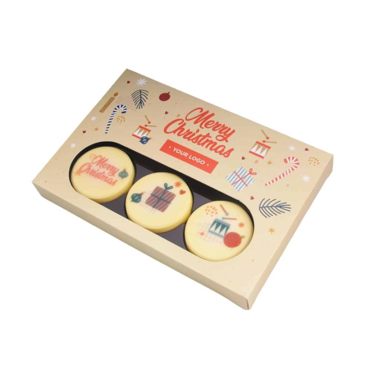 Zestaw czekoladowych medali z nadrukiem Choco Circle 6 szt - 0415