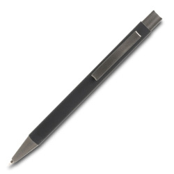 Zestaw piśmienniczy zawierający długopis i pióro kulkowe o satynowym wykończeniu - R02312