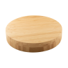 Okrągła bambusowa deska do krojenia z nożami do sera - AP800450