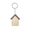 Drewniany brelok do kluczy "domek" - V0910